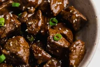 Sticky Teriyaki Steak Bites