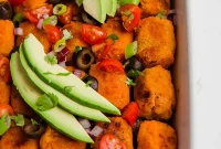 Sweet Potato Taco Tater Tot Bake