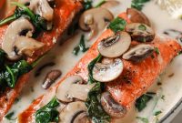 Velvety Salmon Florentine