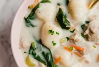 Paleo Gluten-Free Olive Garden Style Chicken Gnocchi Soup