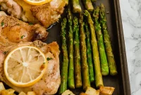 Effortless Lemon Garlic Chicken and Asparagus