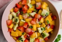 Tropical Strawberry Mango Salsa