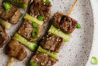 Japanese Glazed Beef Skewers Paleo Whole30 AIP