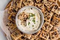 Crispy Paleo Everything Bagel Crackers