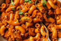 Healthy Homemade Gluten-Free Beef Pasta Skillet
