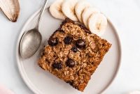 Baked Chocolate Banana Oatmeal Bliss