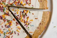 Vibrant Confetti Cookie Pizza