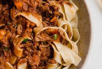 Tender Slow Cooker Beef Ragu Paleo AIP Whole30 Friendly