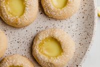 Zesty Lemon Bar Thumbprint Cookies Paleo Vegan Gluten-Free AIP Friendly