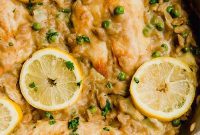 Bright Lemon Chicken Orzo Single Skillet Compliant Dish