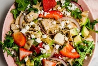 Refreshing Strawberry Balsamic Noodle Salad