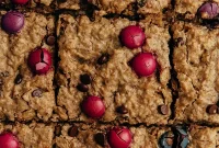 Grab and Go Monster Cookie Oat Bars Gluten Free Egg Free