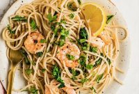 Clean Lemon Garlic Shrimp Pasta