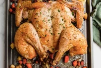 Effortless One Pan Spatchcock Chicken and Roasted Vegetables
