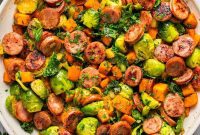 Apple Chicken Sausage and Vegetable Skillet Feast