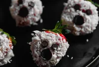 Spooky Strawberry Ghosts with Coconut Butter