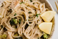 Easy One-Pot Lemon Chicken Pasta Gluten Free Dairy Free