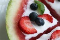 Stars and Stripes Watermelon Pizza (AIP & Vegan)