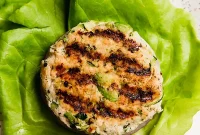 Avocado Ranch Zucchini Chicken Burgers