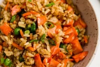 Flavorful Salmon Fried Rice