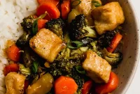 Zesty Lemon Chicken and Crisp Vegetable Stir-Fry