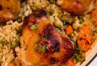 One-Pan Asian Chicken and Rice Delight