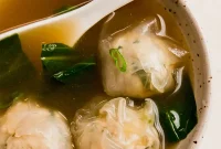 Gluten-Free Rice Paper Wonton Soup