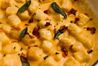 Cauliflower Gnocchi with Velvety Butternut Sauce