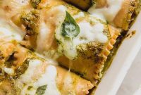 Gluten-Free White Pesto Lasagna Roll-Ups
