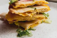 Baked Dairy Free Gluten Free Chicken Quesadilla