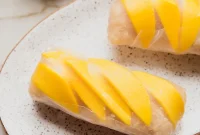Sweet Thai Mango Sticky Rice Rolls