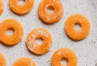 Homemade Real Fruit Peach Ring Gummies