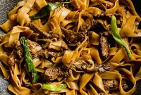 Wok-Kissed Gluten-Free Beef Chow Fun