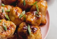 Plant Based Teriyaki Cauliflower Wings Crispy and Gluten Free