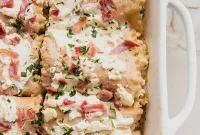 Creamy Gluten Free Chicken Alfredo Lasagna Roll Ups