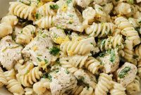 Gluten and Dairy Free Lemon Chicken Pasta Bake