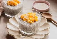 Tropical Mango Sticky Rice Chia Pudding