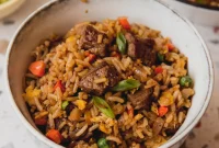 Hearty Gluten-Free Soy-Free Steak Fried Rice