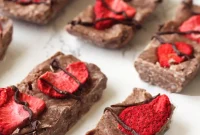 Gut-Healthy Chocolate Strawberry Collagen Protein Bars Paleo AIP