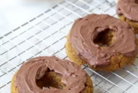 Spiced Paleo Pumpkin Donuts with Chocolate Frosting