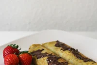 Strawberry Plantain Paleo Crepes
