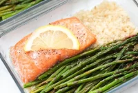 Healthy Paleo AIP Whole30 Salmon Meal Prep Bowls