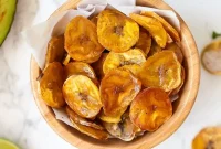 Crispy Baked Plantain Chips Paleo AIP