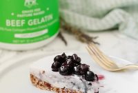 Creamy Dairy-Free Blueberry Lavender Cheesecake AIP Paleo