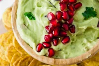 Tangy Pomegranate Guacamole Paleo AIP Vegan Approved