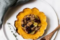 Paleo Whole30 AIP Stuffed Acorn Squash
