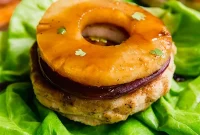 Paleo Whole30 AIP Tropical Teriyaki Chicken Burgers
