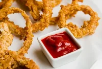Golden Crispy Baked Onion Rings Paleo Vegan AIP Friendly