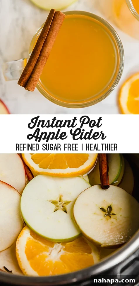 Pin for Instant Pot Apple Cider Recipe