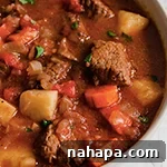 Greek Inspired Tomato Beef Stew